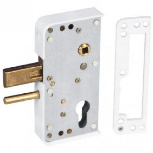 Serrure de portail pvc – pose en applique verticale