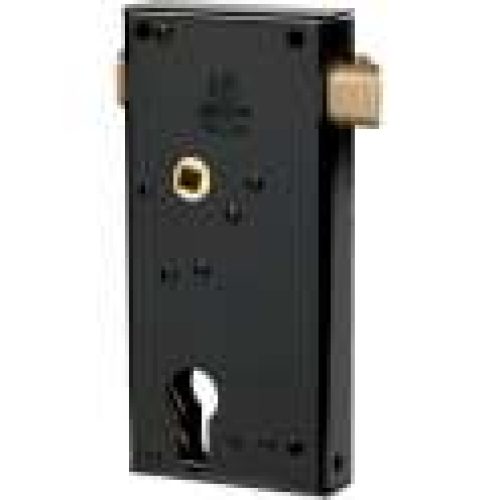 Serrure en applique à fouillot à pêne réglable -…