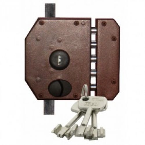 Serrure en applique haute sécurité à pompe 3 points – Perfecta HB3