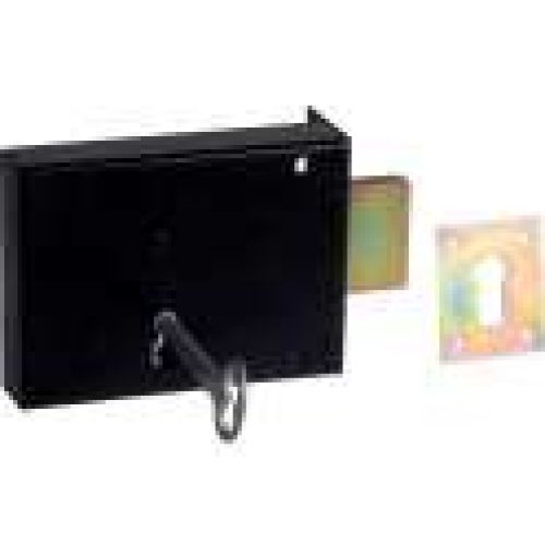 Serrure en applique noire – Clé L – Série 461 – DOM