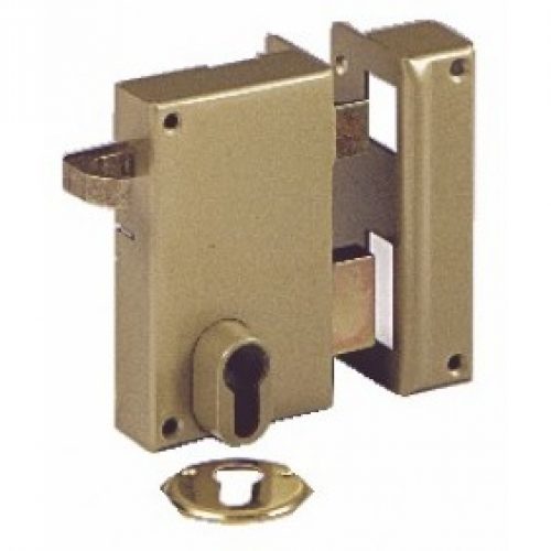 Serrure en applique verticale à tirage – cylindre européen – 7215