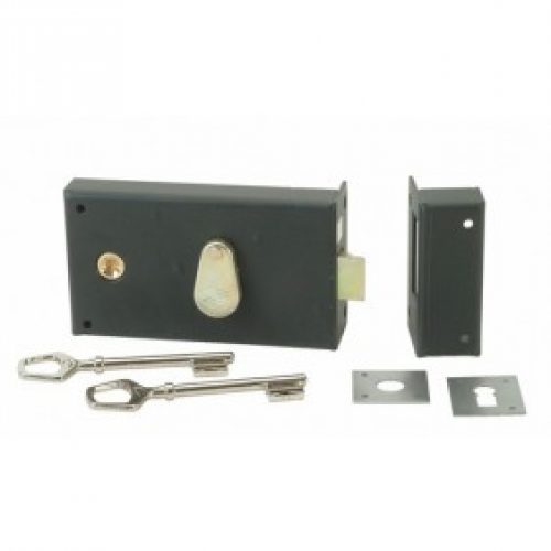 Serrure horizontale – pêne dormant et demi-tour – clef à chiffres