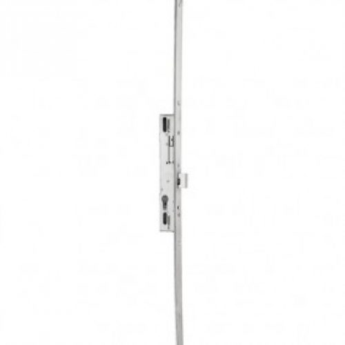 Serrure à larder 3 points – têtière filante inox – à pêne dormant – U9