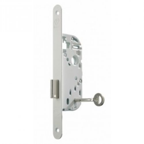 Serrure à larder à pêne dormant seul – axe 40 – bouts ronds – D24