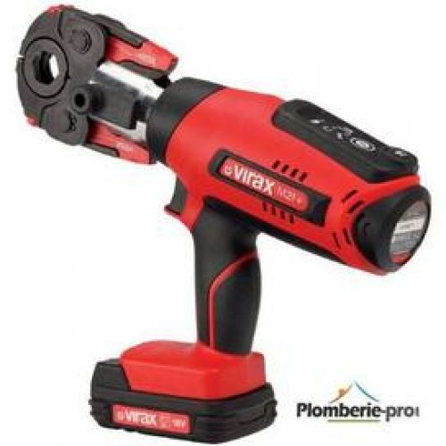 Sertisseuse Viper M21+ Bat Li-ion 18V 1,5Ah. Coffret +2 bat, 1 chargeur, sans Insert – VIRAX