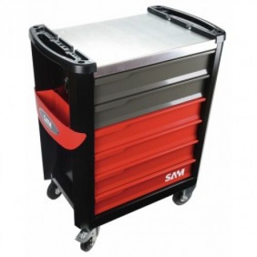 Servante d&rsquo;atelier 6 tiroirs – plateau en alu galvanisé – SERVI-630N