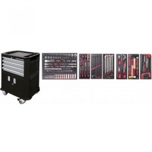 Servante d’atelier roulante + 189 outils – 2906-4941