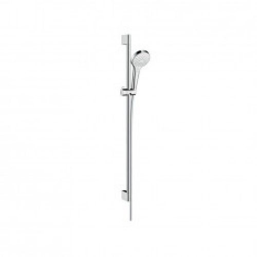 Set Croma Select S 110 1jet EcoSmart / Unica’Crometta 0,90m blanc chromé Hansgrohe