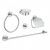 Set d’accessoires salle de bain inox Grohe Essentials