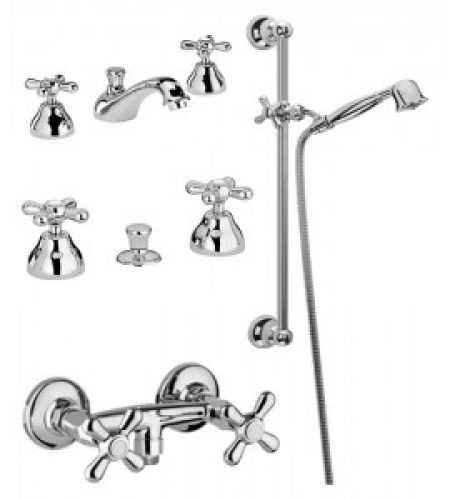 Set de bain complet 3 trous Piralla KITSOFIA8