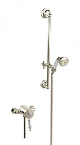 Set de douche avec mitigeur mural Glastonbury 635 x 125 x 158 mm Heritage