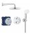 Set de douche avec thermostat encastré  Grohe Tempesta…