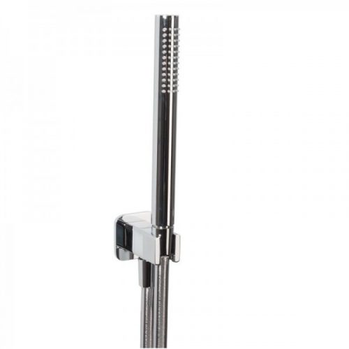 Set de douche Navigator avec Support mural pour douchette conique et Coude mural softedge Laiton