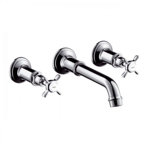 Set de finition Axor Montreux pour mélangeur mural 3 trous pour lavabo chromé 16532000