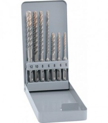 Set de foret a percussion SDS-Plus 7 pieces, 5 jusqu&rsquo;a 12 x 110-160 dans un malette