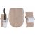 Set OLFA accessoires WC Baltik OAK mat