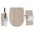 Set OLFA accessoires WC Maldivia mat – descente assistée et déclipsable