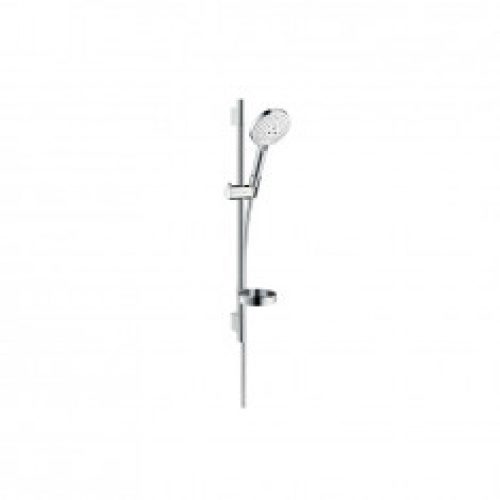 Set Raindance Select S 120 EcoSmart / Unica‘S Puro 0,65 m blanc chromé Hansgrohe