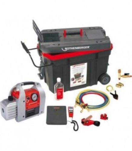 Set universel ROCADDY 1 pour evacuer et remplir dans une mallette en plastique 42l/min, 19 kg