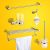 Sets de 5 accessoires de salles de bain de style contemporain avec fixation murale