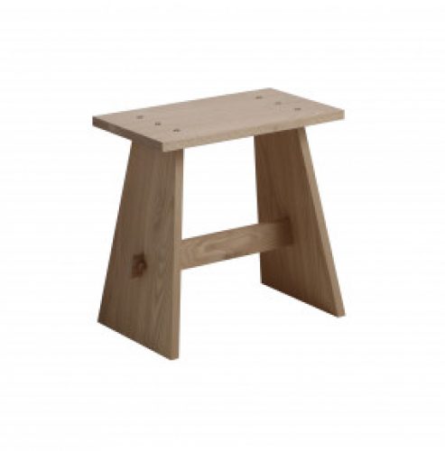 SGABELLO IN LEGNO LINEA WOOD PER BAGNO CON PIANO 45 CM