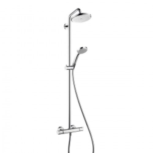 Showerpipe Croma 220, bras de douche 400…