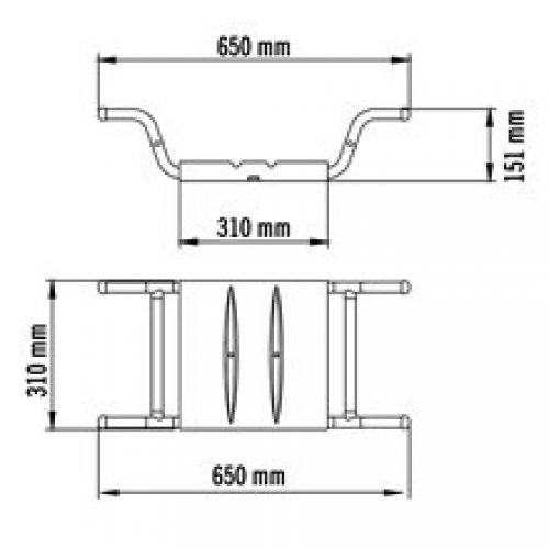 Siège baignoire acier Tubocolor Mediclinics
