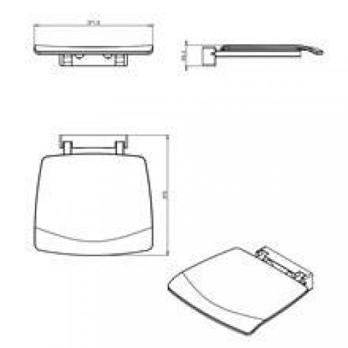 Siège de douche architecte COSMIC
