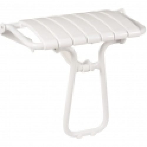 Siège de douche escamotable blanc – 360 x 580 x 500 mm – Pellet ASC