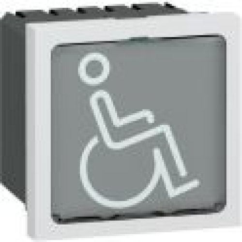 Signalétique lumineuse à LED blanche Mosaic – Legrand