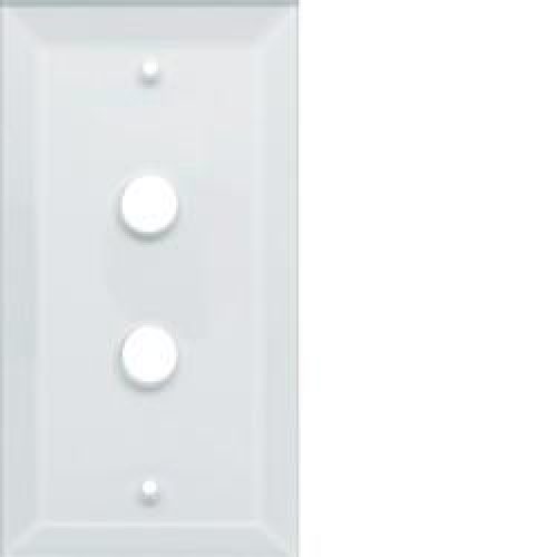 silea Plaque 2-postes vetro HAGER WMC402