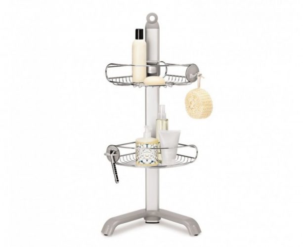 Simplehuman Etagère de douche ajustable Chromée (BT1064)