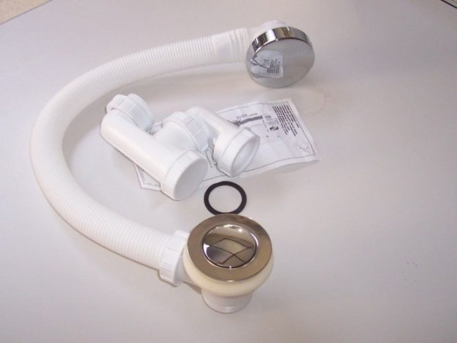 Siphon Baignoire Allibert Chromé 548735