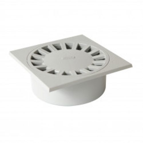 Siphon de cour 250x250mm Sorties Mâle Ø90 – Femelle Ø80/100