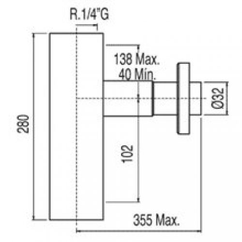 Siphon de lavabo carré décoratif TRES