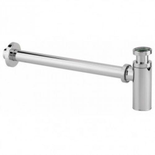 Siphon de lavabo en ABS chromé – sortie murale – Cylindrix