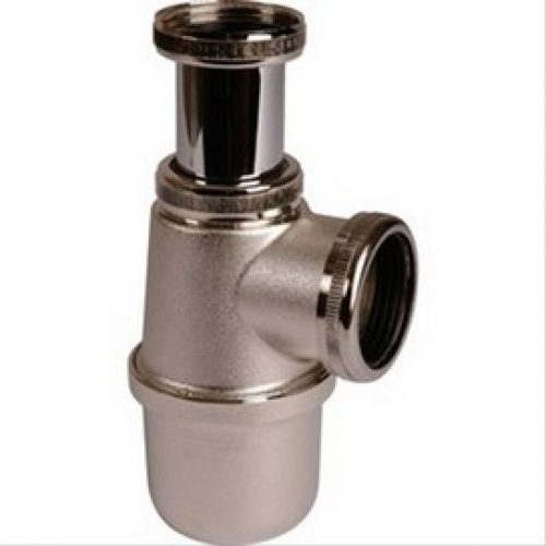 Siphon de lavabo et vasque en laiton Ø40
