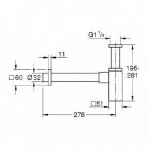 Siphon de lavabo Grohe Allure Brilliant
