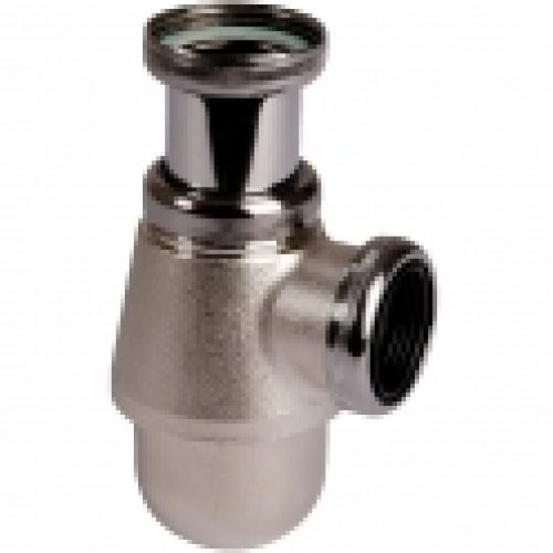Siphon de lavabo nickelé mat réglable – 1″1/4 – Ø 32 mm – Valentin