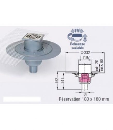 Siphon de sol Classique