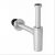 Siphon lavabo autonettoyant Geberit ABS chromé Ø1 »1/4(33/42) joint Ø32mm – GEBERIT