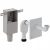 Siphon Lavabo Geberit anti-odeur encastré sortie horizontale de lavabo d50-56