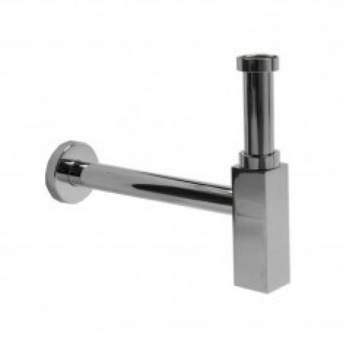 Siphon lavabo laiton carré 35cm (1 »1/4) Chromé – Cristina Ondyna MS53951