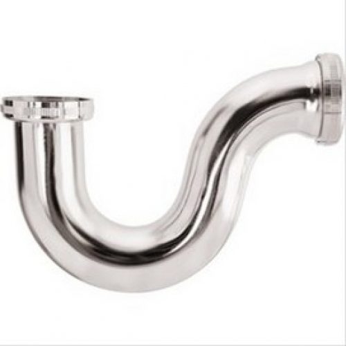 Siphon tube en laiton chromé Valentin