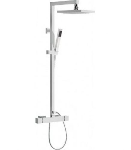 SKYLINE Systeme de douche + thermostat Tete de douche 240×140 mm, douchette