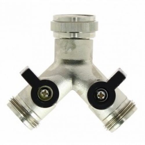 Sélecteur nez de robinet – sortie 2 voies 20 x 27 – laiton