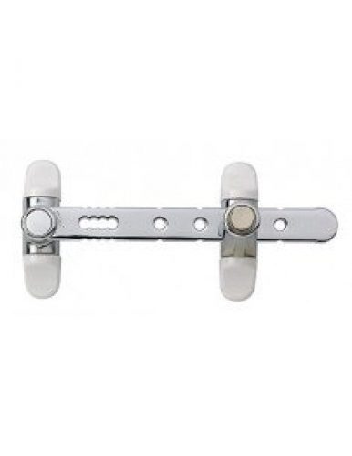 SOCONA L1 Entrebâilleur AIRLOCK à poussoir chromé pour fenêtre