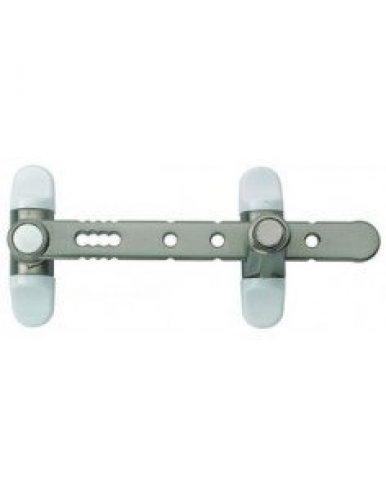 SOCONA L4 Entrebâilleur AIRLOCK à poussoir nickelé pour fenêtre