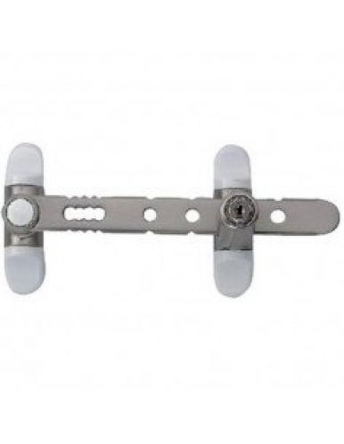 SOCONA L4C Entrebâilleur AIRLOCK à clé nickelé pour fenêtre