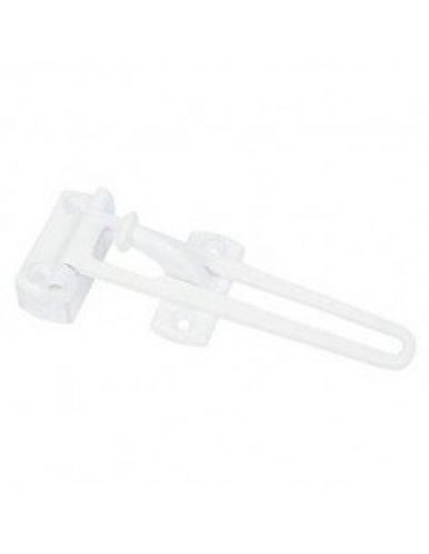 SOCONA PR6 Entrebâilleur pour porte à recouvrement blanc époxy